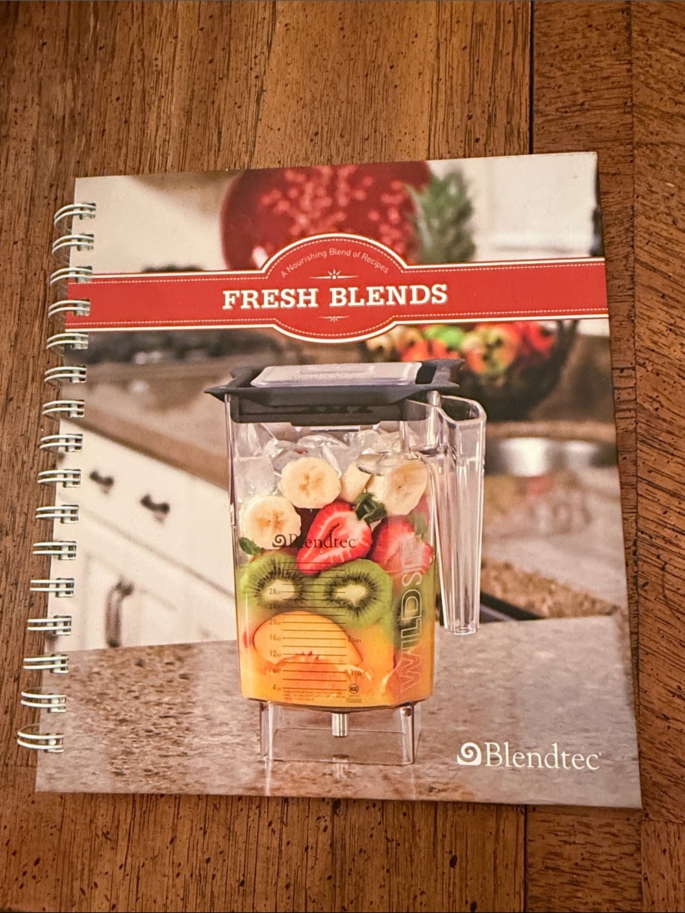 2 for $14 ⭐️ Blendtec Fresh Blends Recipe Book, a spiral-bound cookbook